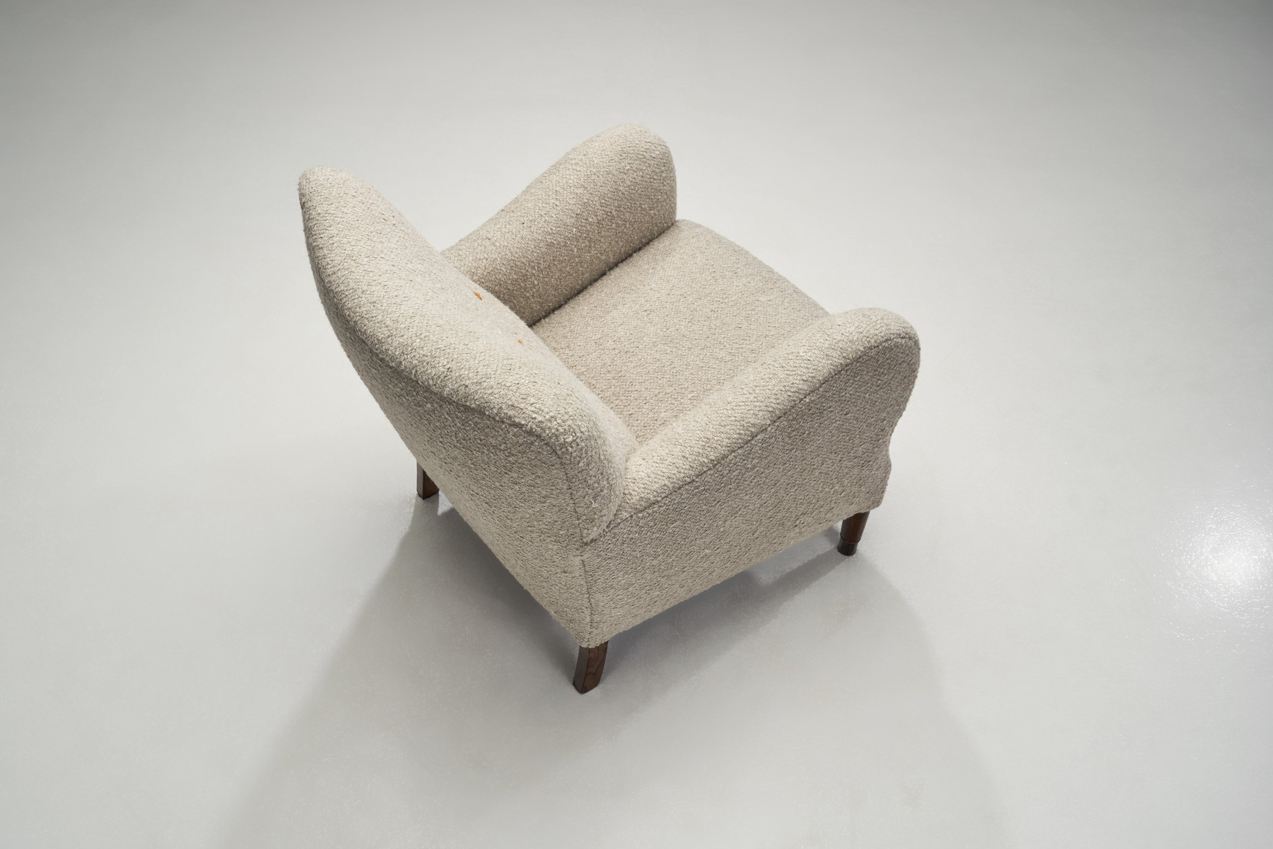 Danish Cabinetmaker Upholstered Easy Chair with Beech Legs ...